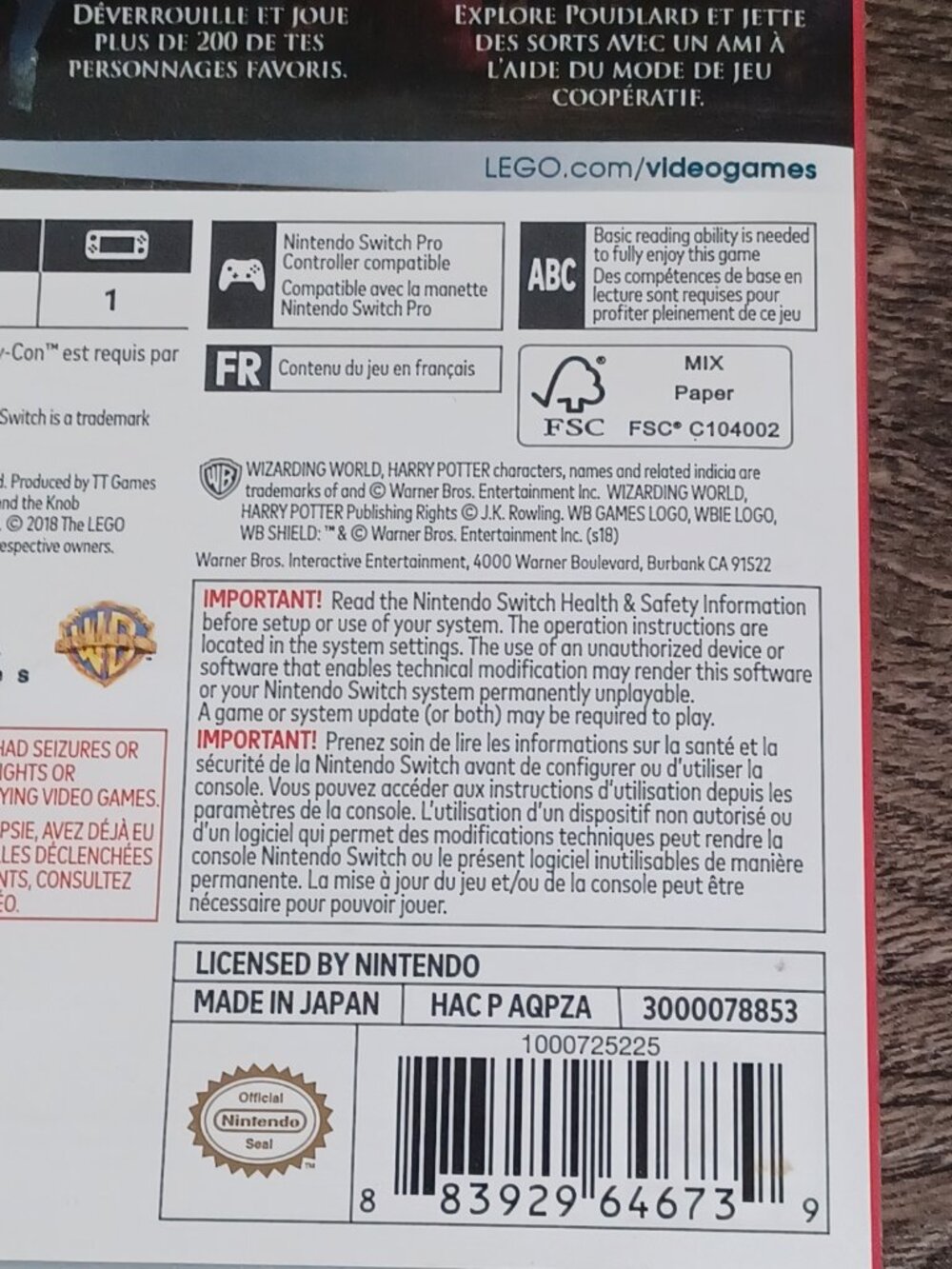 LEGO Harry Potter Collection For Nintendo Switch Tested - Picture 6 of 7
